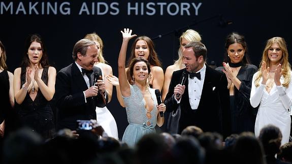 Resultado de imagen para 20 millones de dÃ³lares son recaudados contra el sida en Cannes