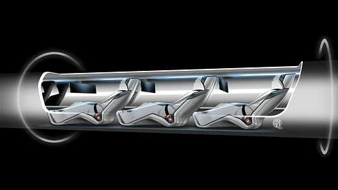 Hyperloop diseñado por el empresario Elon Musk. 