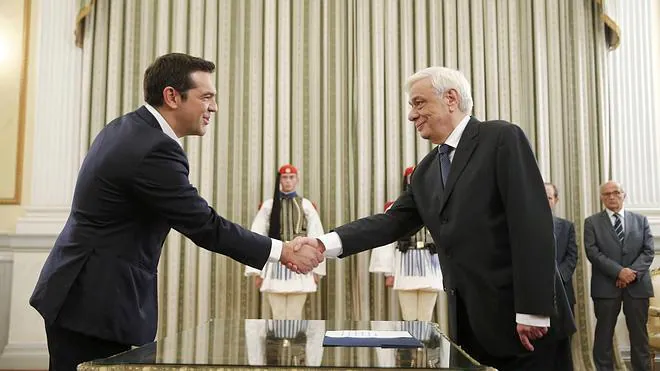 Tsipras jura por segunda vez en ocho meses como primer ministro