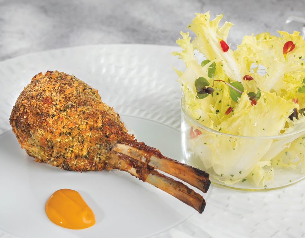 Chuletillas de cordero 'preñadas'